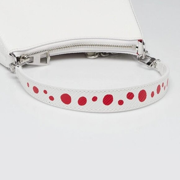 Louis Vuitton x YK White/Red Epi Painted Dots Leather Marellini Bag - Picture 8 of 12